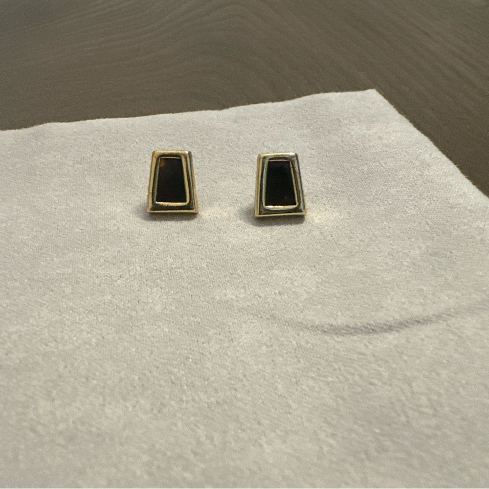 Cult Gaia Women's‎ Gold Black Stud Earrings
